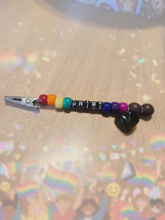 Pride Ally - Butt Holder; Filter-free Cigarette Finger Protection for Smokers; Mini Alligator Multipurpose Clip; Handmade